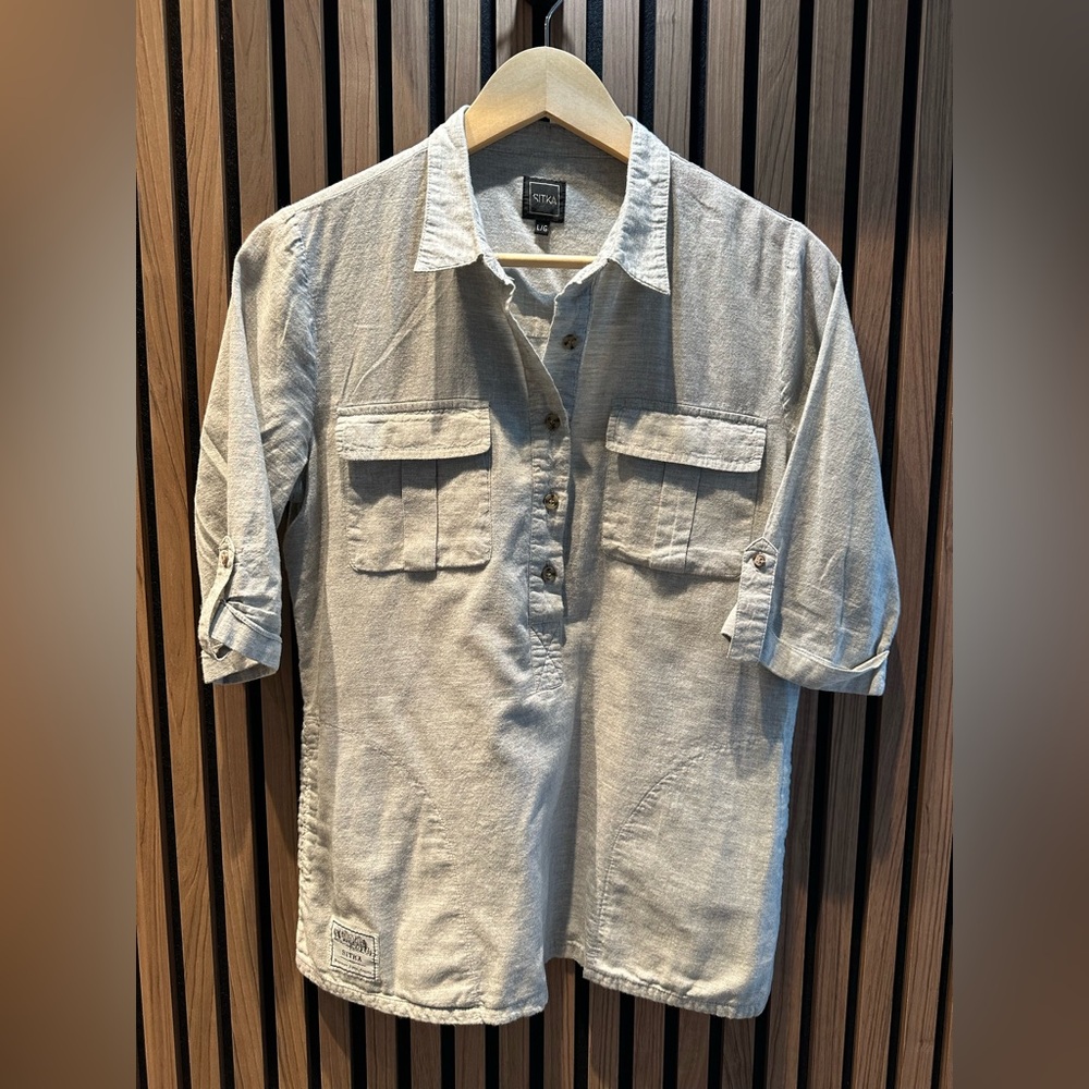 Sitka Half Button-Up Shirt with Pockets